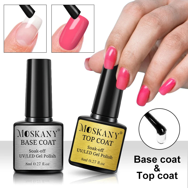Acrylic No-acid Primer Nail Art Set With Base Coat And Top Coat Soak Off Gel Nail Polish For Nail Art Design Tool Kit